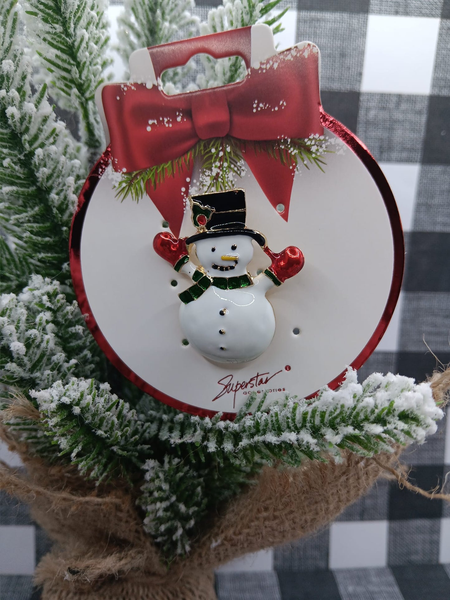 Snowman Pin