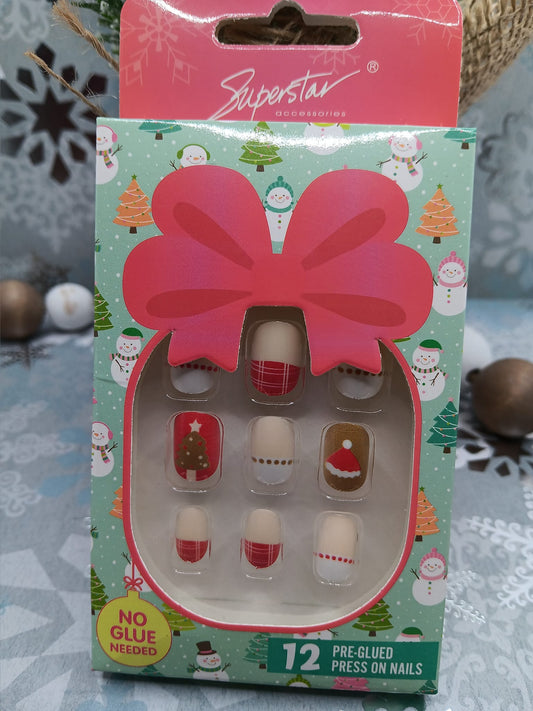 Girl's Christmas Nail Set