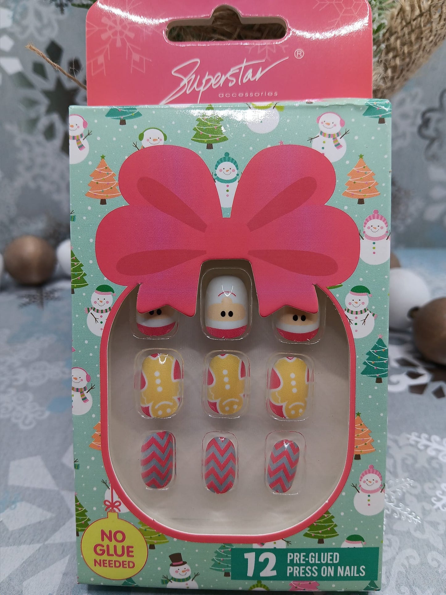 Girl's Christmas Santa Nails