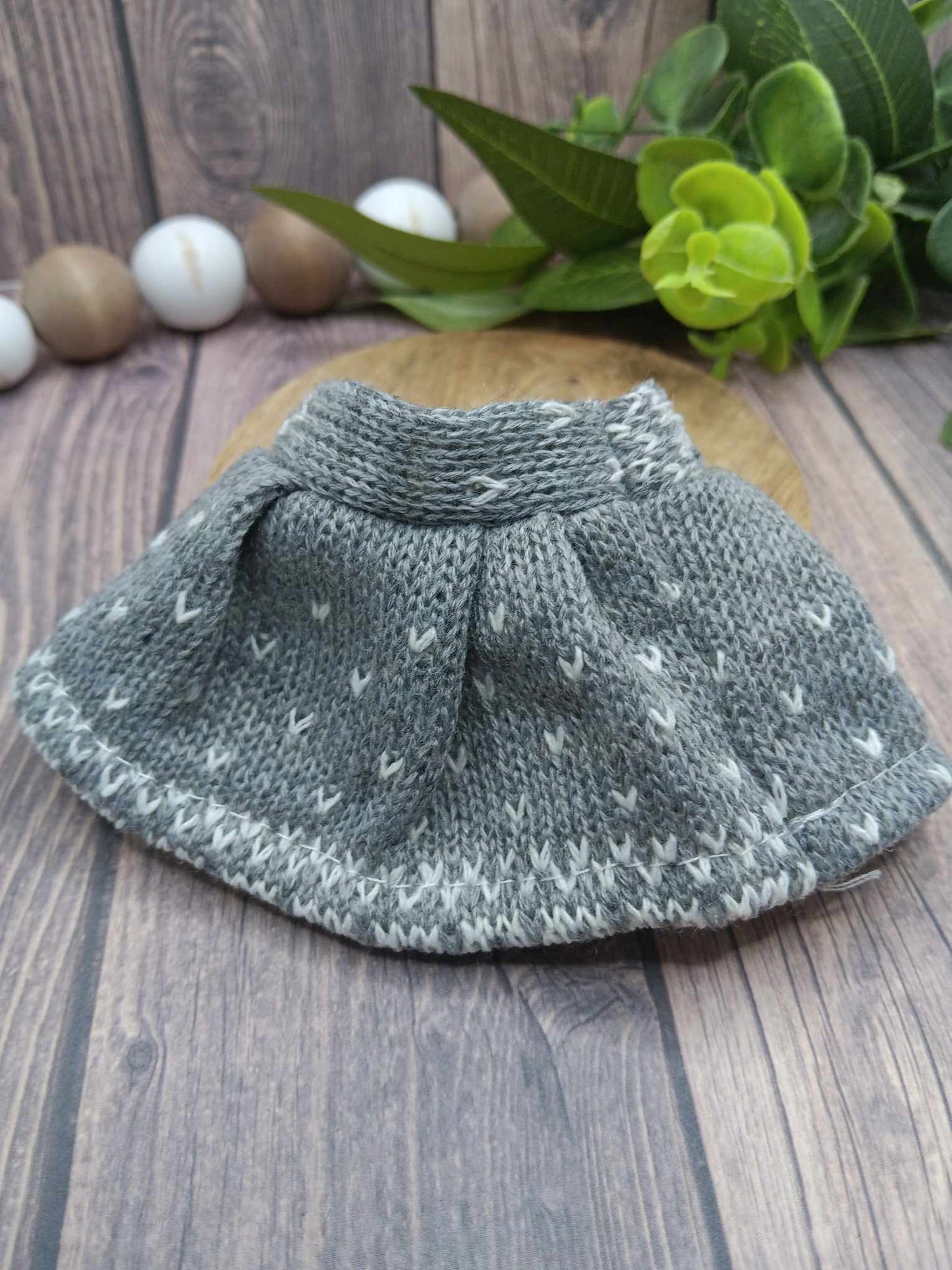 Grey Knit Skirt