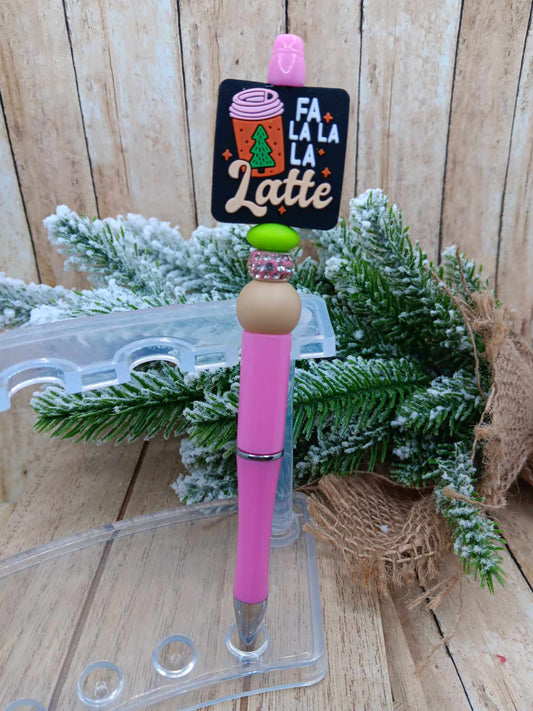 Fa la la Latte Beaded Ink Pen