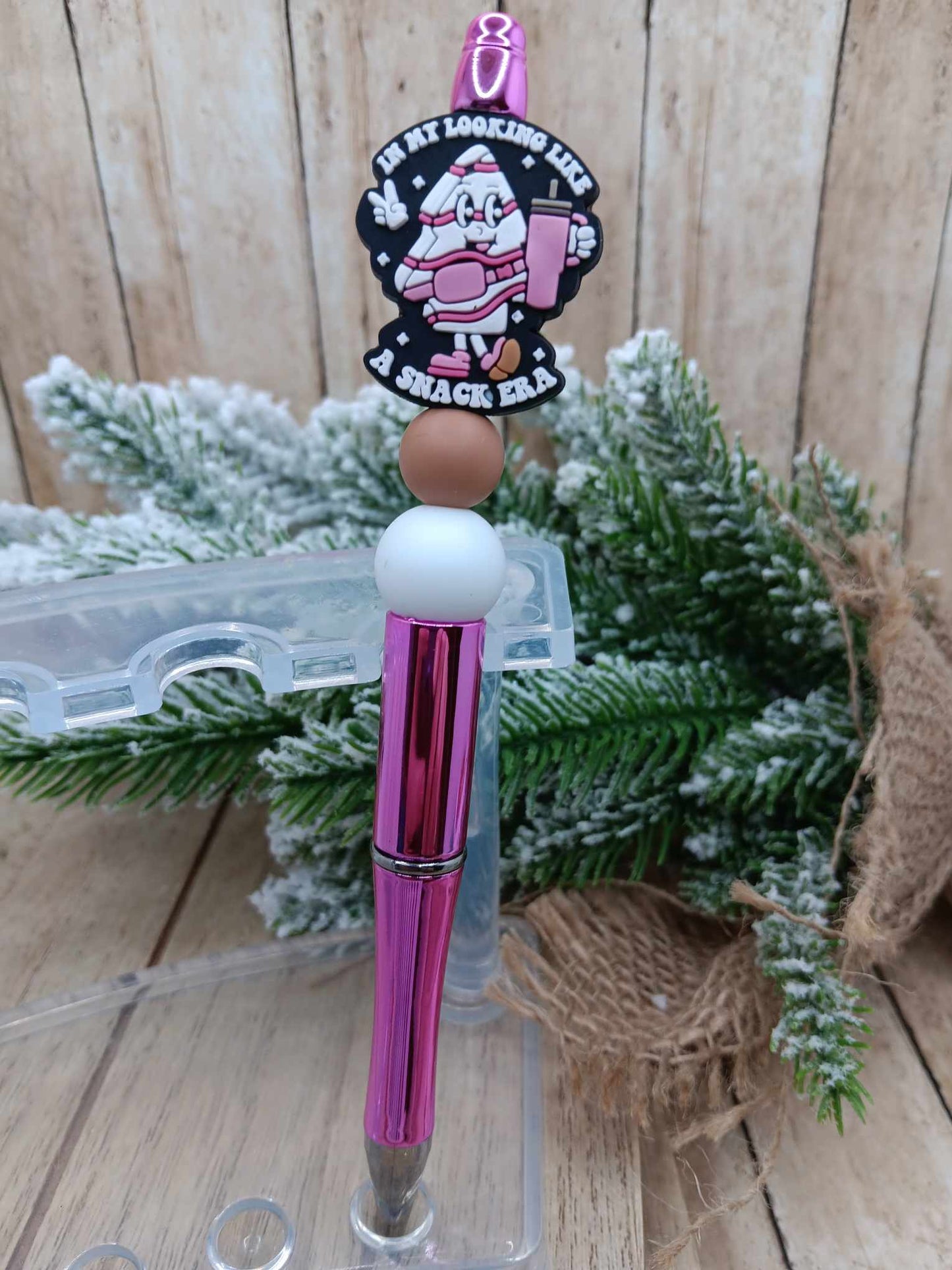 In my Looking Like a Snack Era Beaded Ink Pen