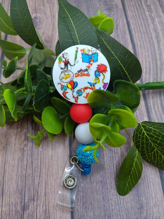 Hats off Beaded Badge Reel