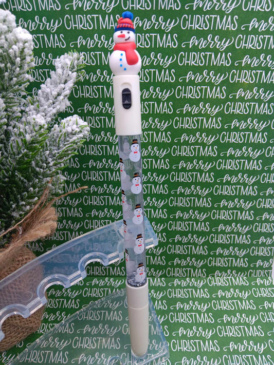 Snowman Light up Ink Pen