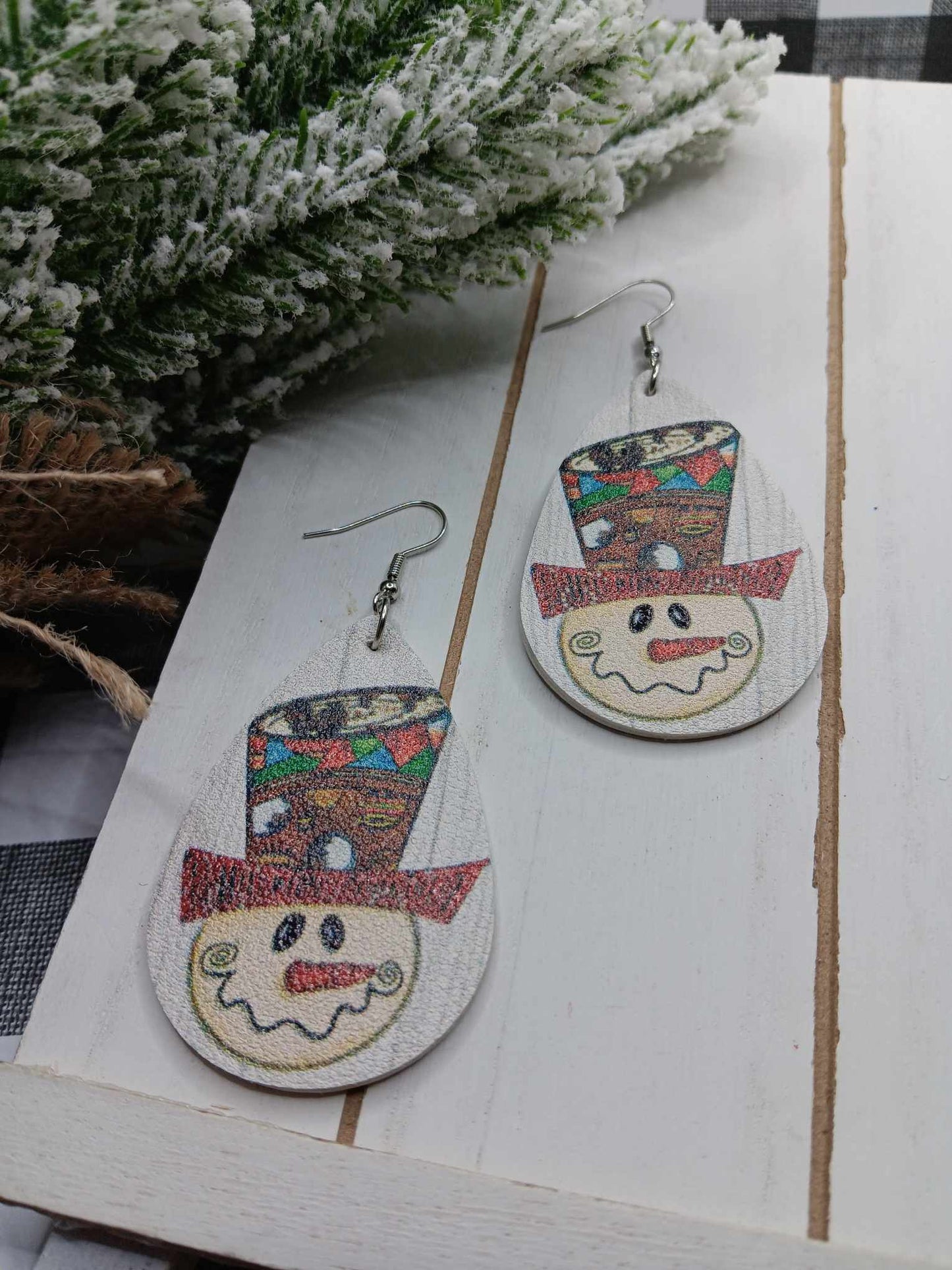 Snowman Earrings