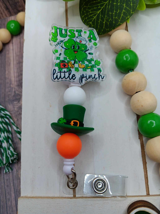 Just a Pinch Beaded Badge Reel