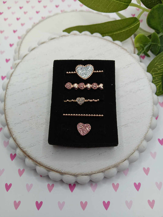 Hearts & Love Watch Band Acessory Set