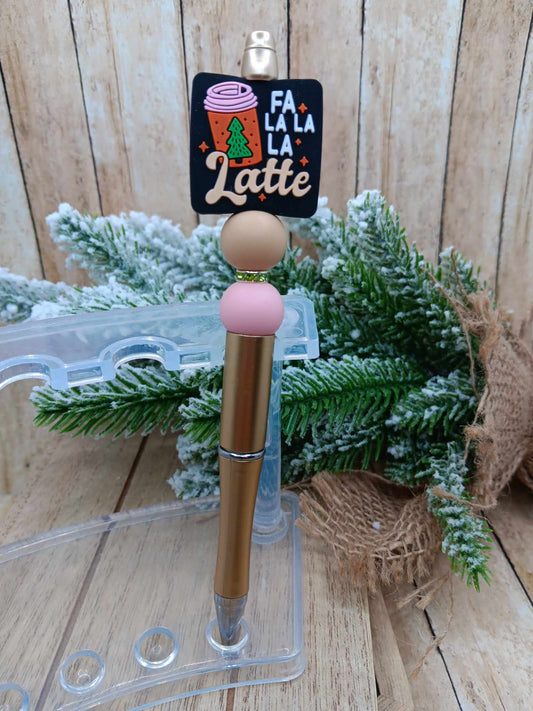 Fa la la Latte Beaded Ink Pen