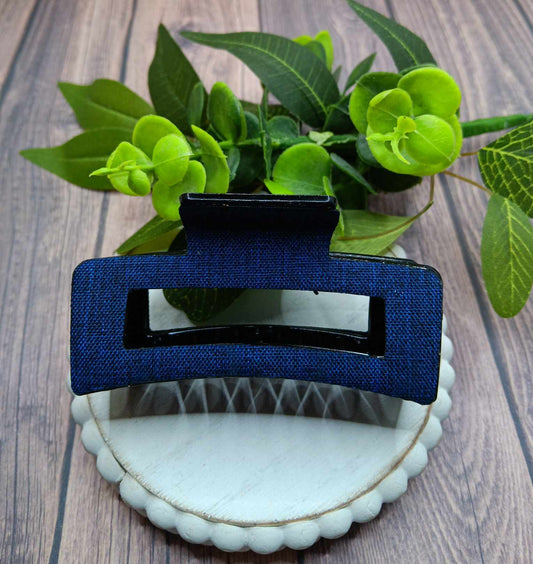 Blue Jean Hair Claw Clip