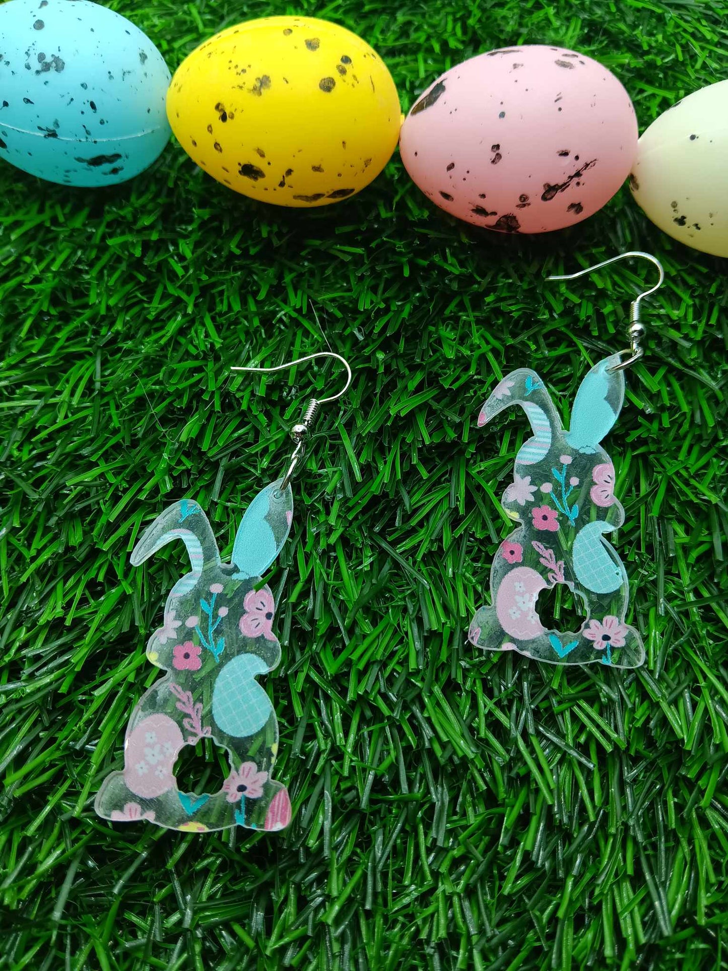 Acrylic Easter Bunny Earrings
