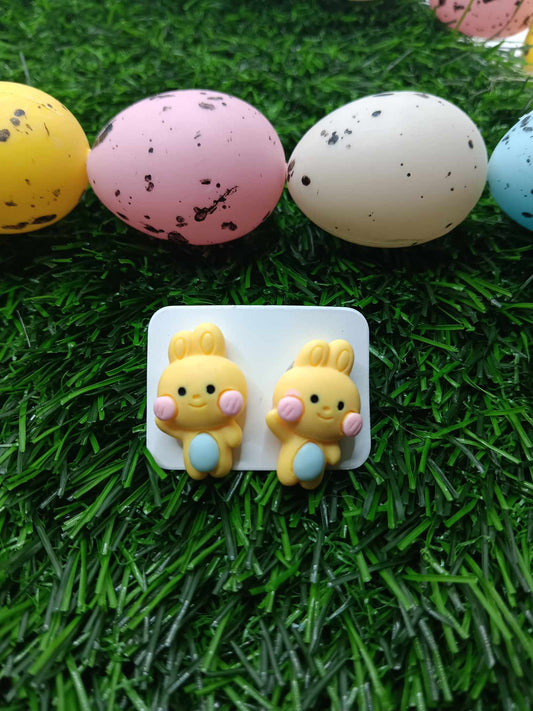 Yellow Bunny Earrings