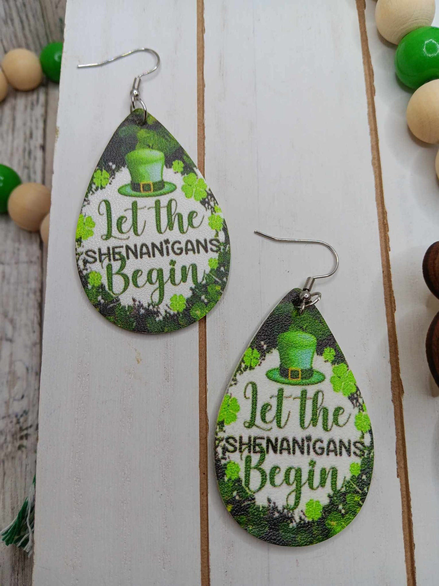 Let the Shenanigans Begin St. Patrick's Earrings