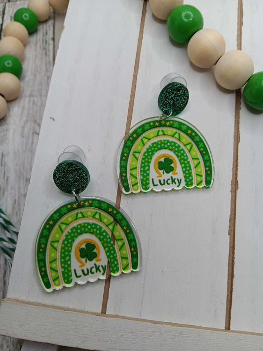 St. Patrick's Day Rainbow Earrings