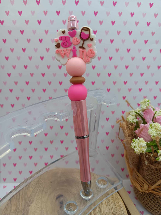 Be Wine Beaded Ink Pen