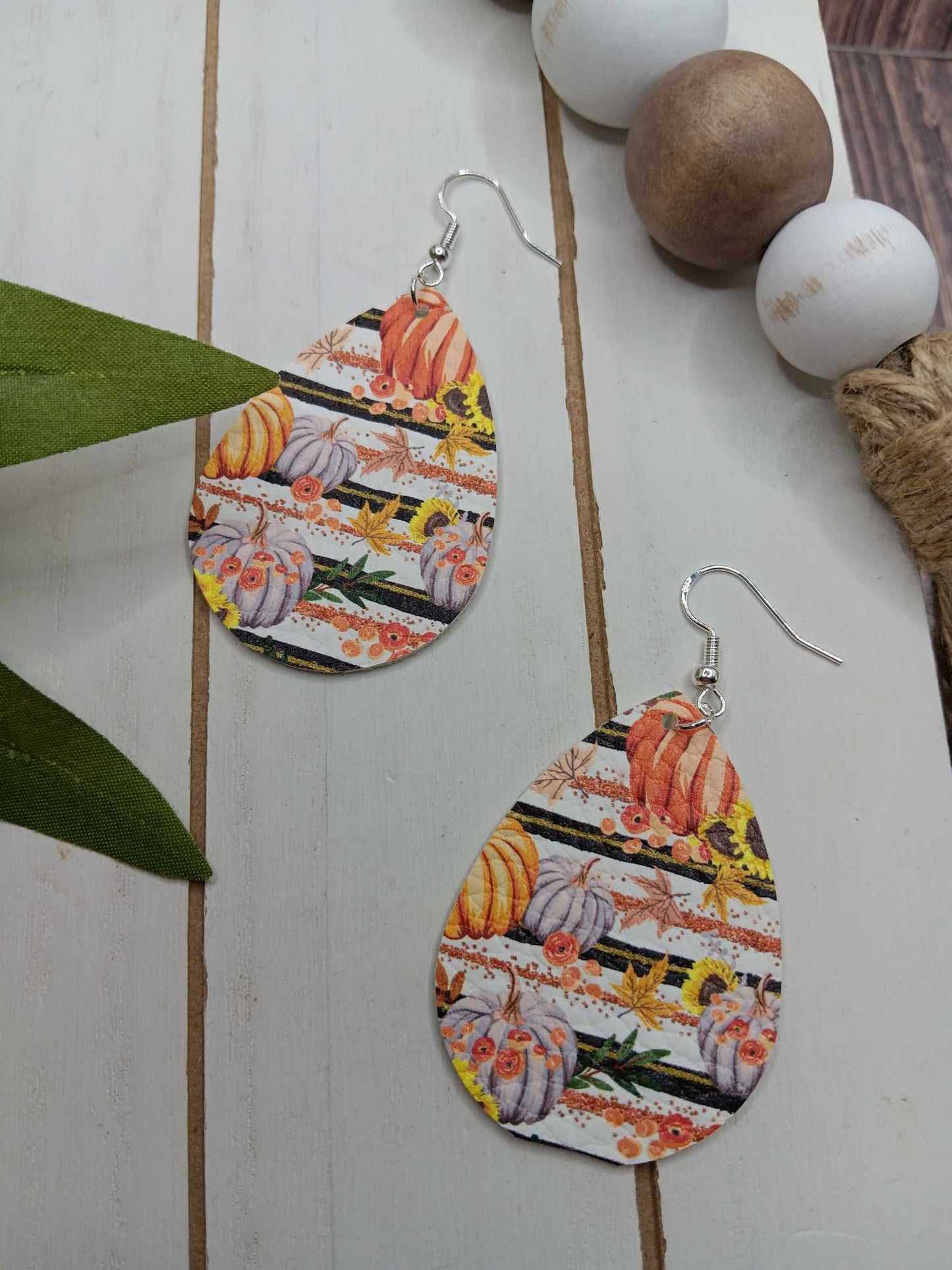 Pumpkin Fall Themed Earrings