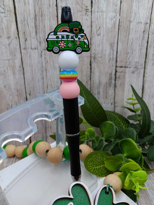 Lucky Rainbow Beaded Ink Pen