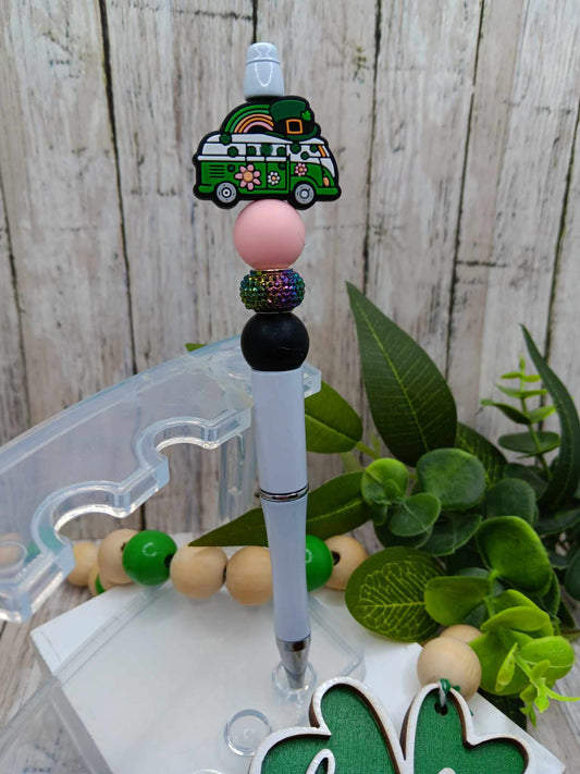 Lucky Rainbow Beaded Ink Pen