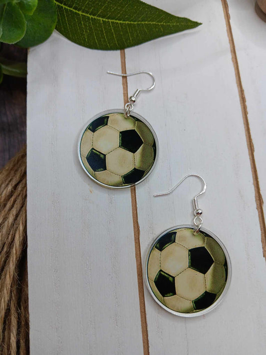 Soccer Earrings