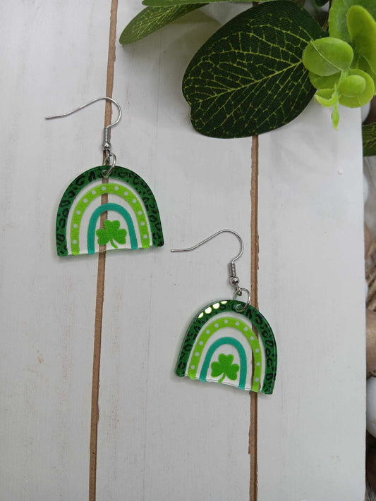 Shamrock Rainbow Earrings