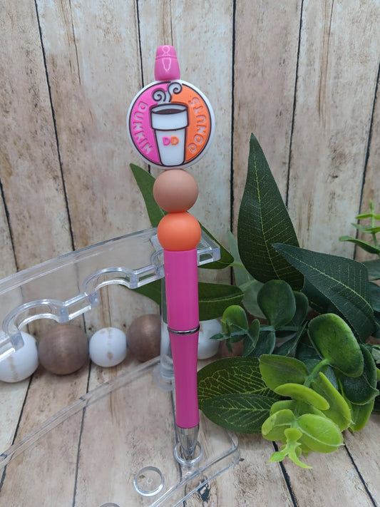 Coffee Beaded Ink Pen