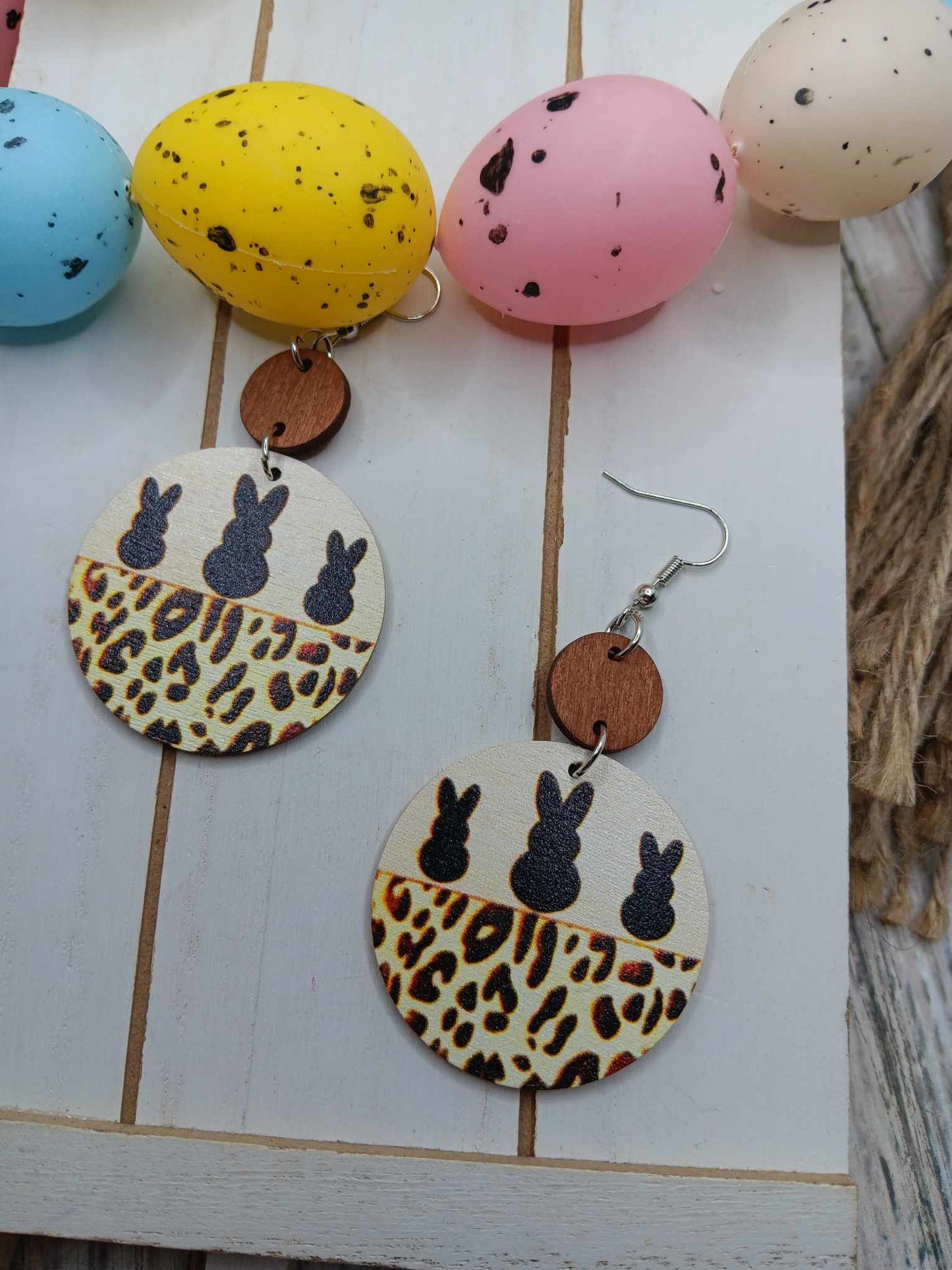 Bunny Leopard Earrings