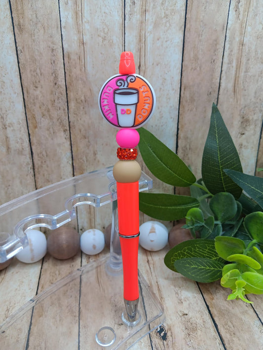 Coffee Beaded Ink Pen