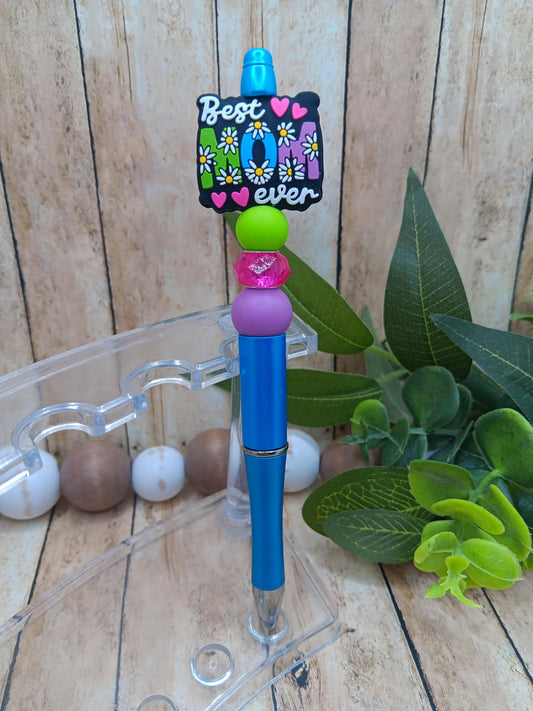 Best Mom Ever Beaded Ink Pen