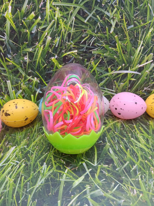 Green Easter Egg w/ Hair Ties