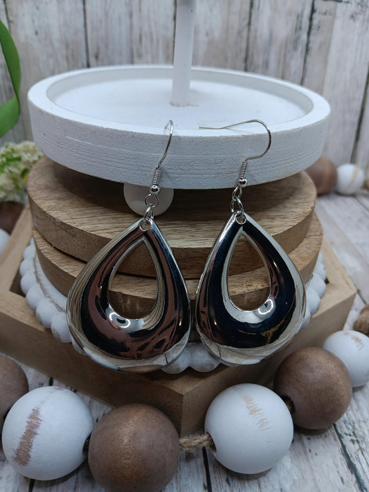 Silver Teardrop Earrings