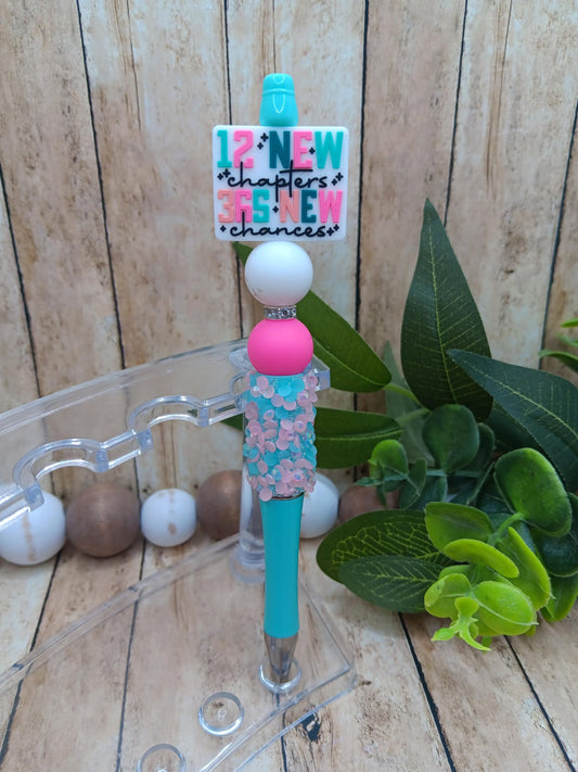 12 New Chapters 365 New Changes Beaded Ink Pen