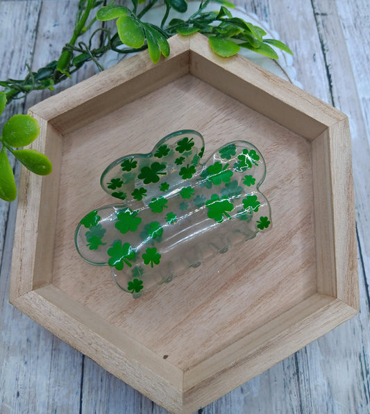 Shamrock Hair Claw Clip