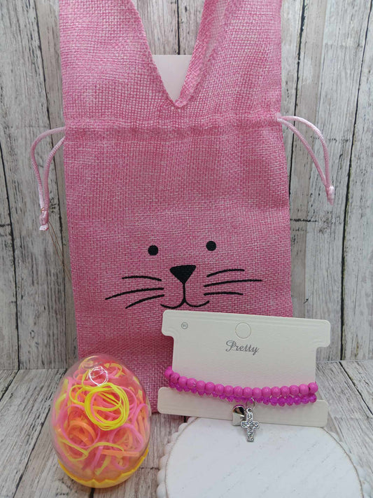 Pink Bunny Easter Set