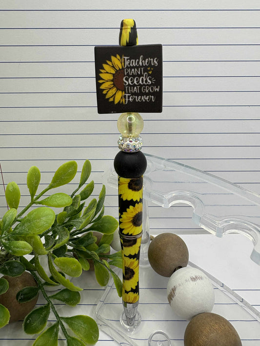 Teachers Plant Seeds that Grow Beaded Ink Pen