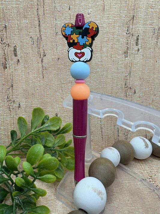 Autism Beaded Ink Pen