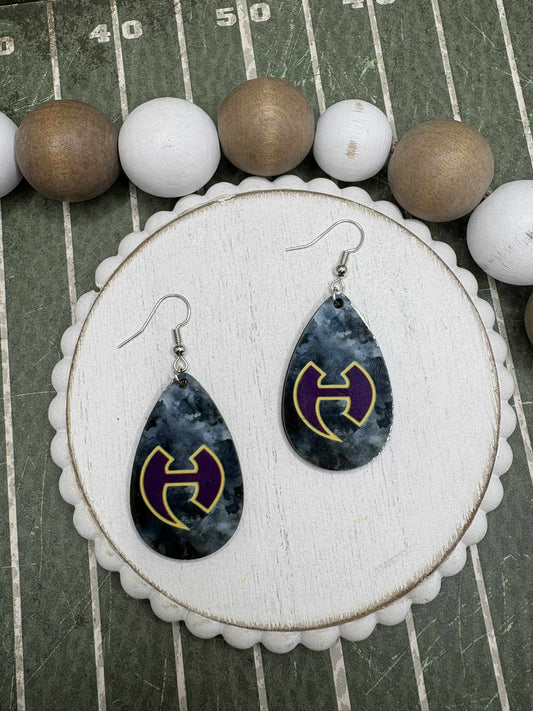 Marbled Hiram Hornet Earrings