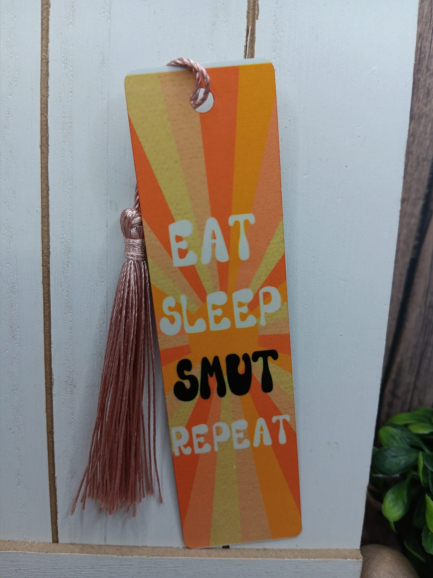 Eat Sleep Smut Metal Bookmark w/ Tassel