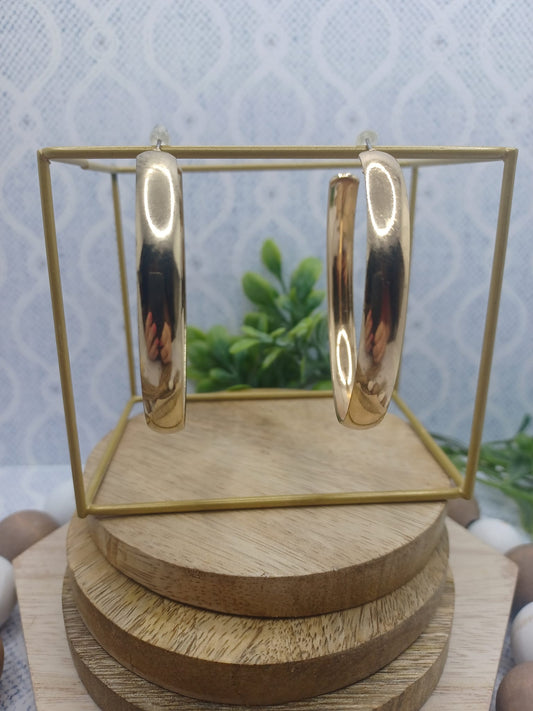 Smooth Gold Earrings