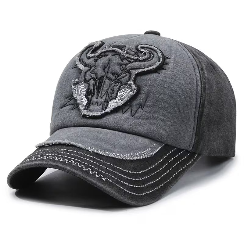 Embroidered Bull Style Hat
