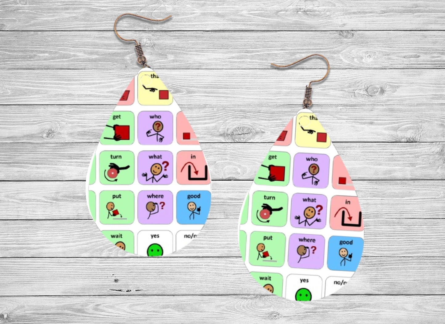 Communication Based Teacher Earrings