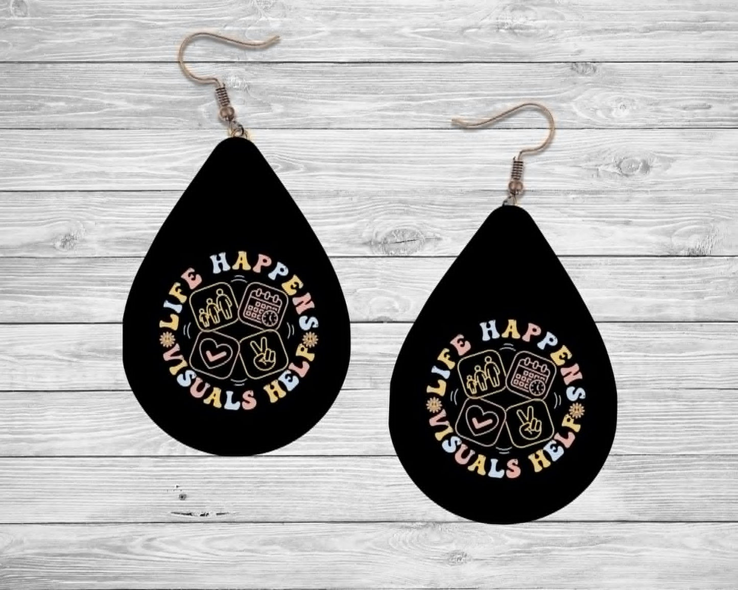 Life Happens Visuals Help Earrings