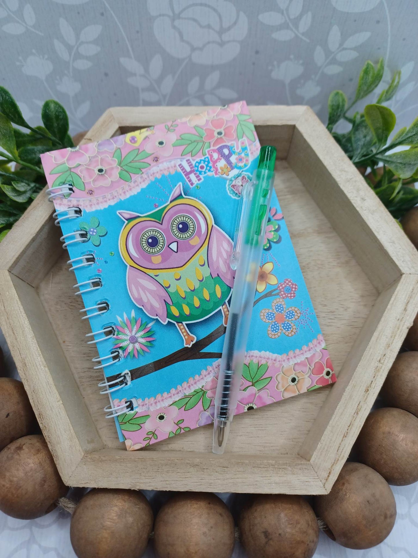 Blue Owl Notebook & Pen Set