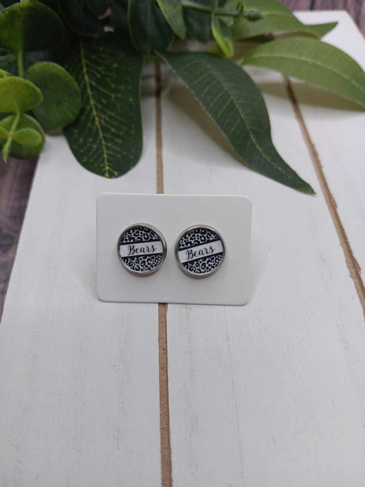 Bears Earrings - Cursive