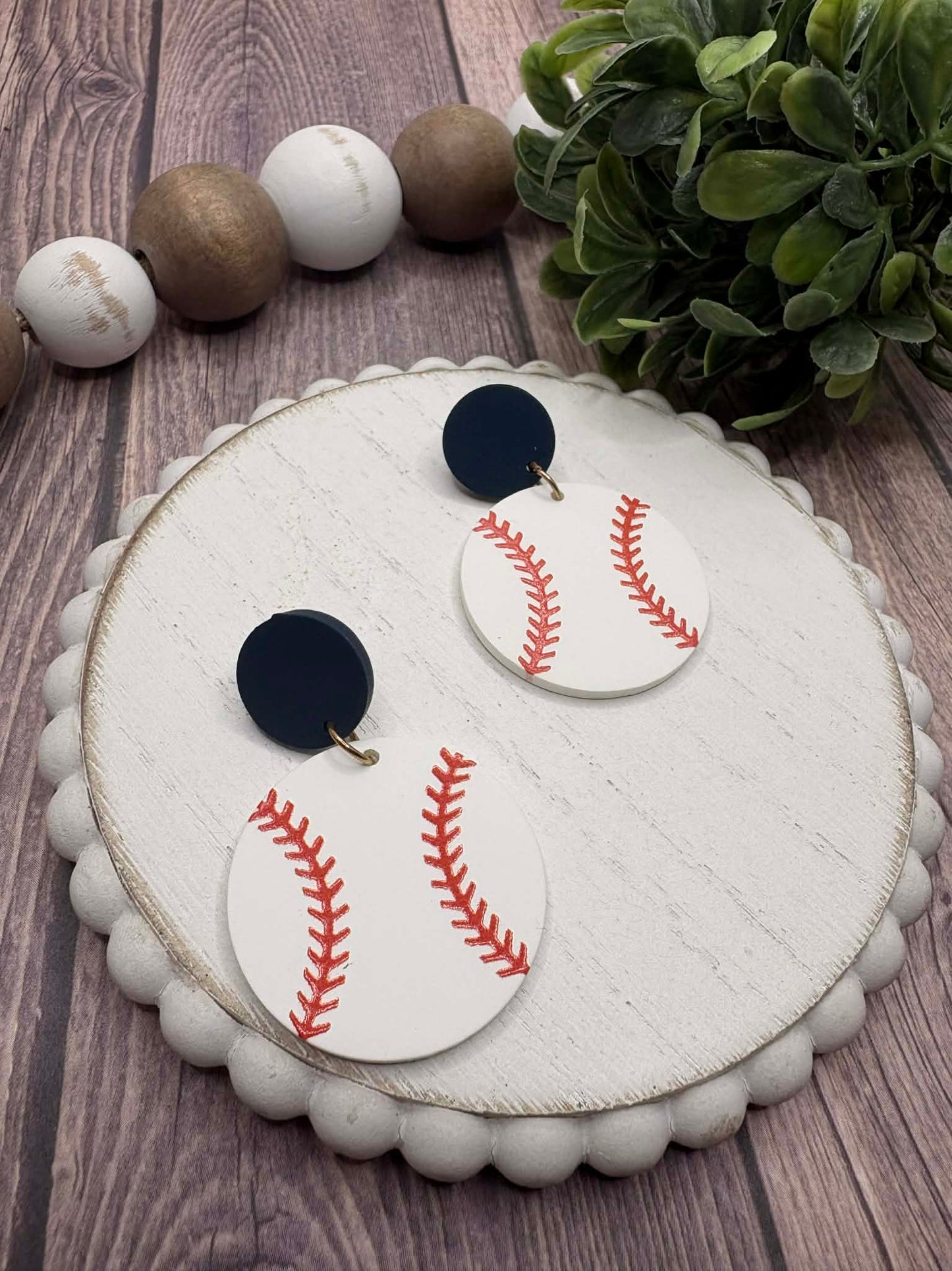 Baseball Earrings