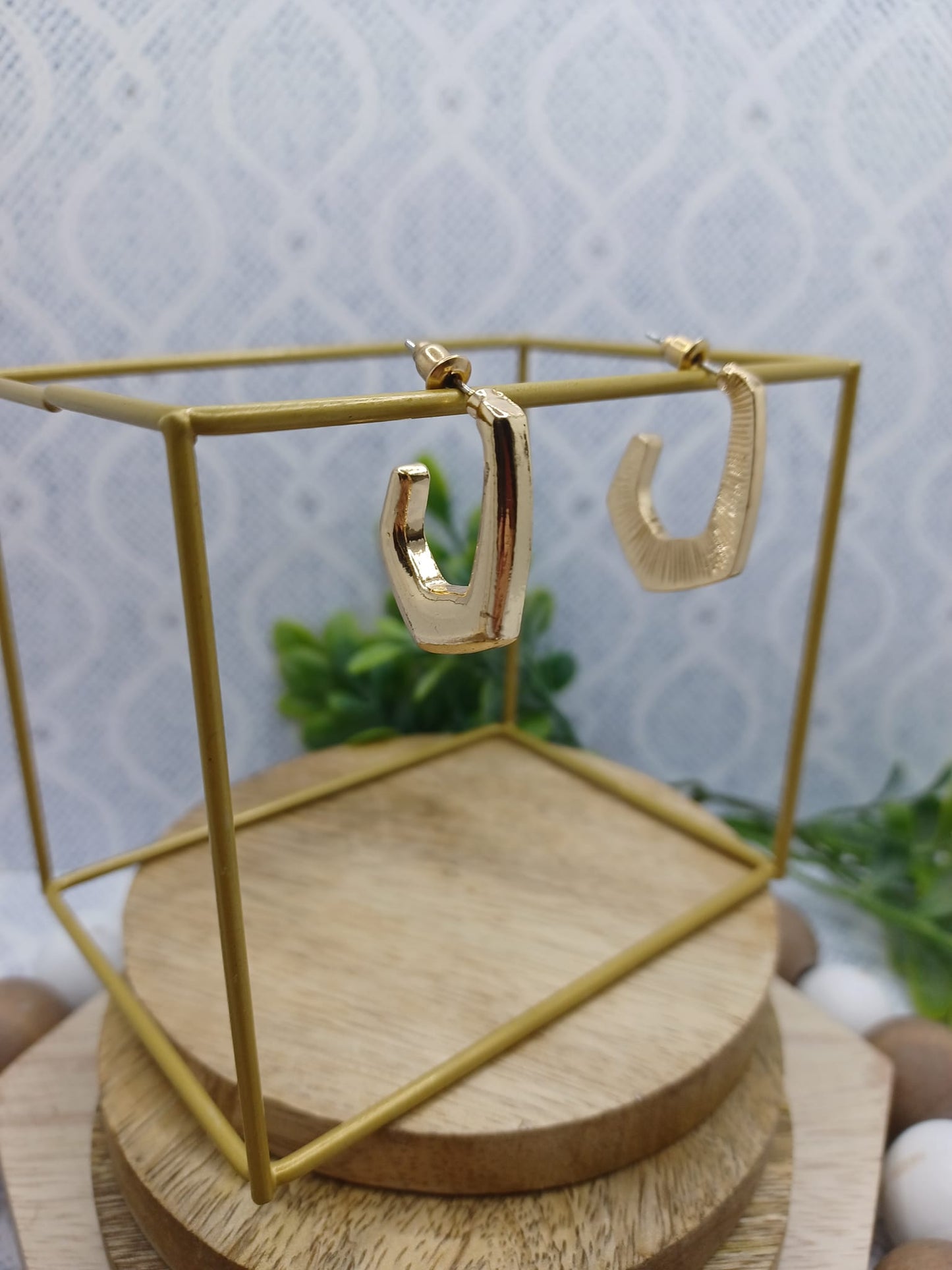 Dainty Gold Geometric Earrings