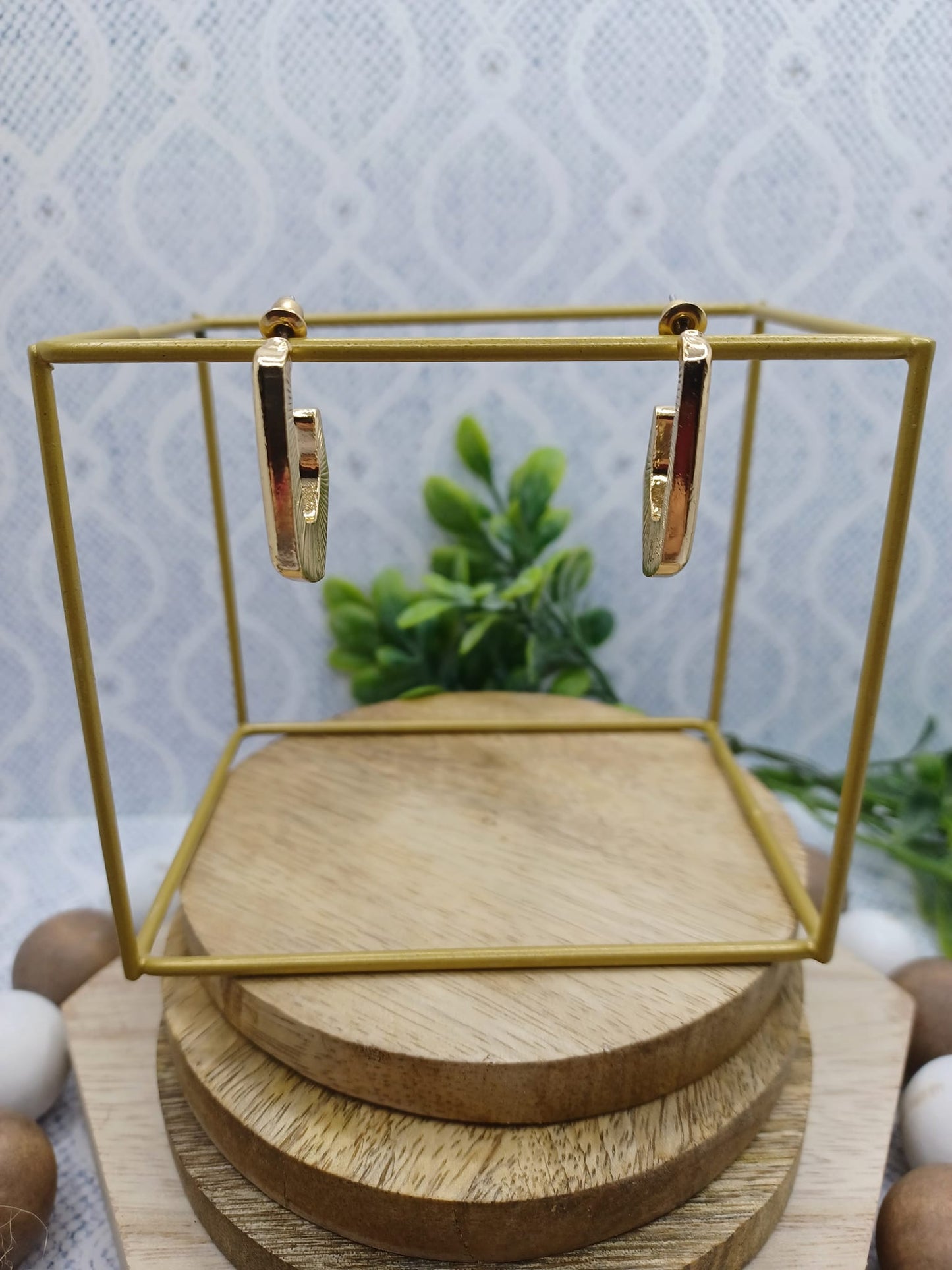 Dainty Gold Geometric Earrings