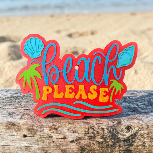 PREORDER - Beach Please Freshie