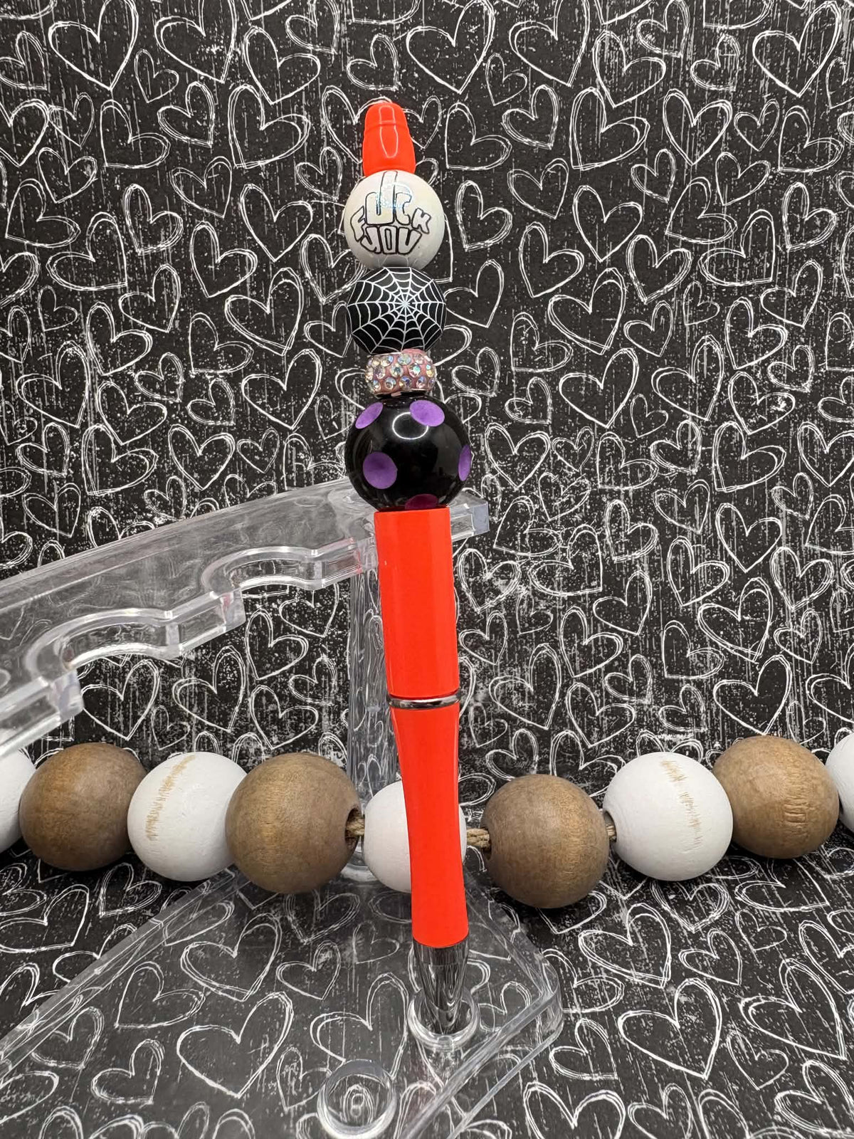 F you Beaded Ink Pen