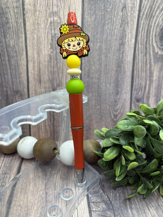 Scarecrow Beaded Ink Pen