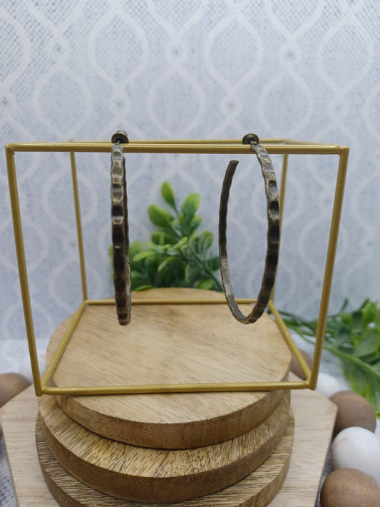 Brass Bumpy Designed Earrings