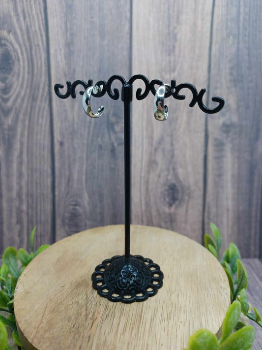 Dainty Silver Hoop Earrings